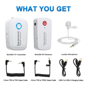 میکروفون یقه ای بی سیم سارامونیک مدل Blink500 B1W